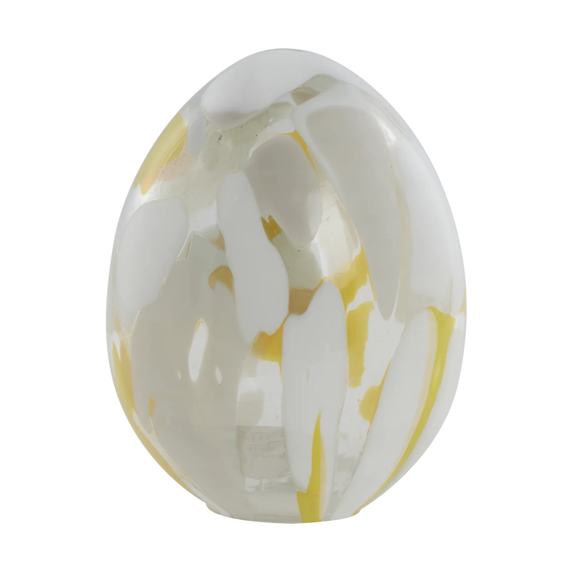 Murina decorative egg 15 cm, White-mellow Lene Bjerre