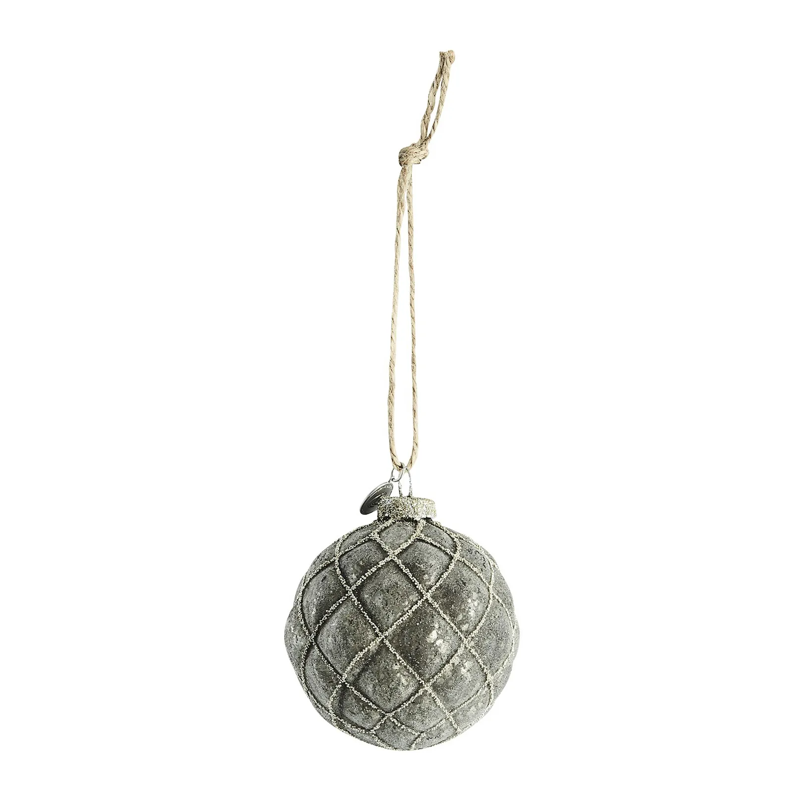 Norille Christmas bauble Ø8 cm, Dark grey Lene Bjerre