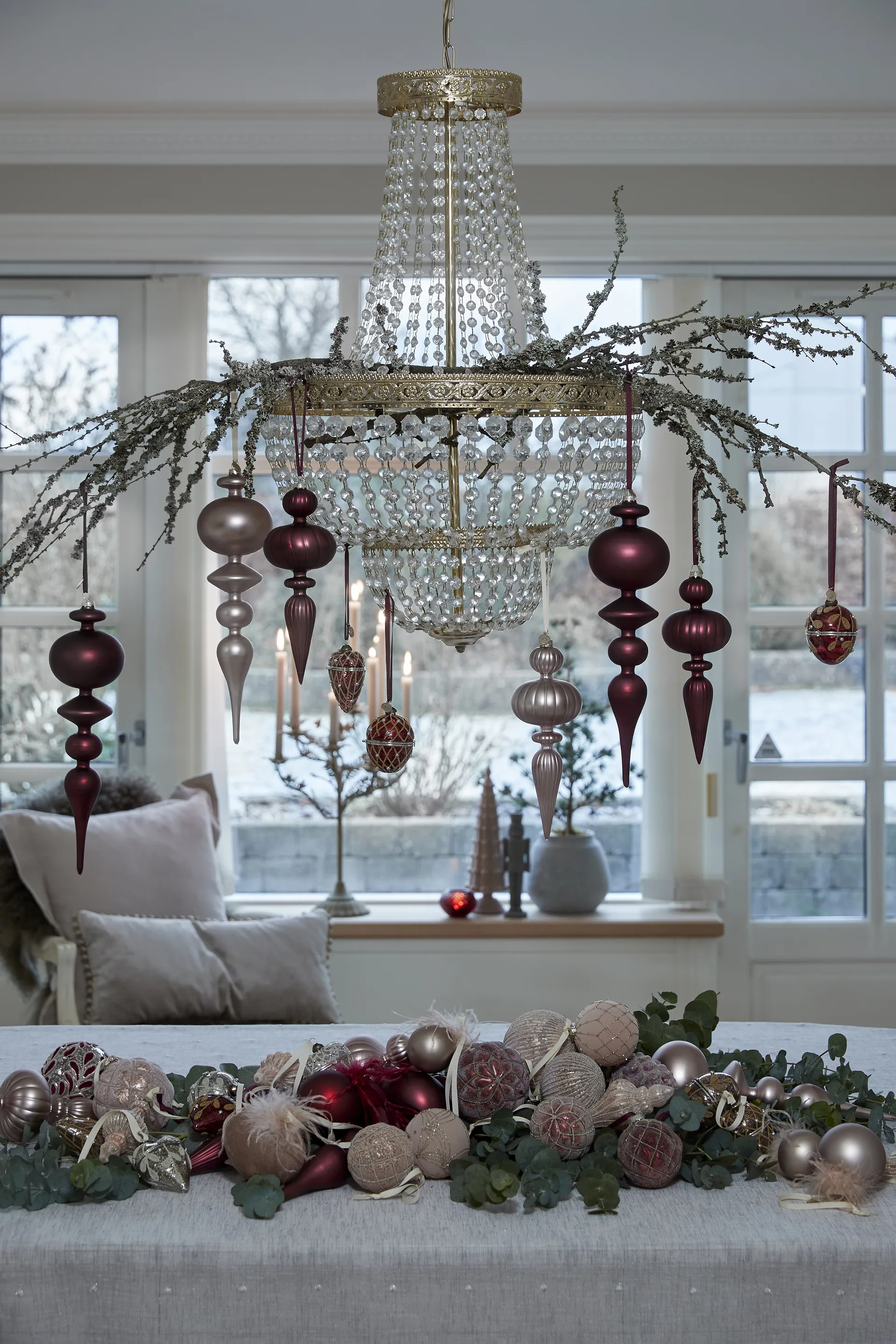 Norille Christmas bauble Ø8 cm, Pomegranate Lene Bjerre