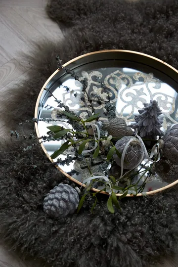 Norille Christmas tree decoration cone 10 cm - Antique brown - Lene Bjerre