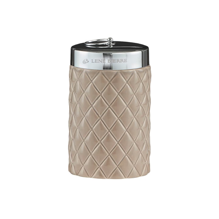 Portia storage jar - brown-silver - Lene Bjerre