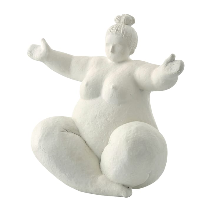 Serafina decorative embracing woman 24 cm, White Lene Bjerre