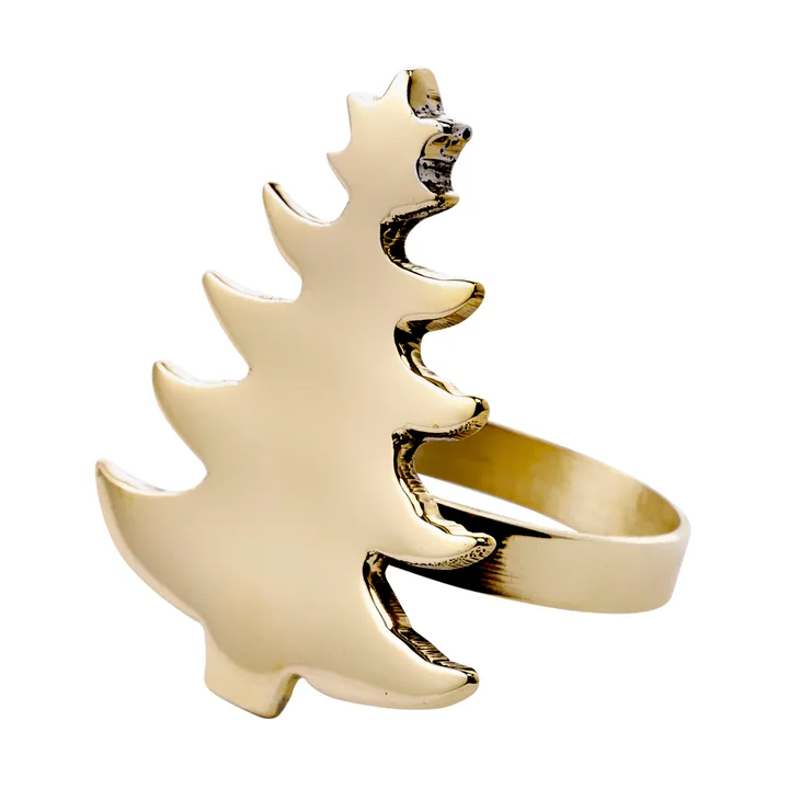 Trilla napkin ring - Gold-coloured, 5x4x5.5 cm - Lene Bjerre