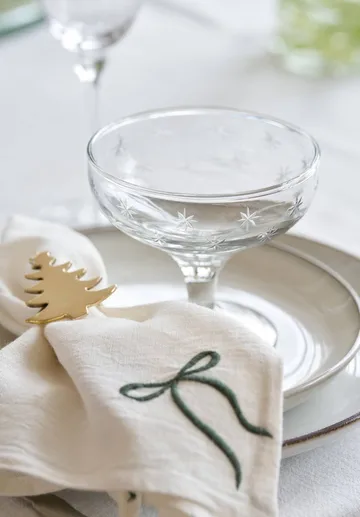 Trilla napkin ring - Gold-coloured, 5x4x5.5 cm - Lene Bjerre