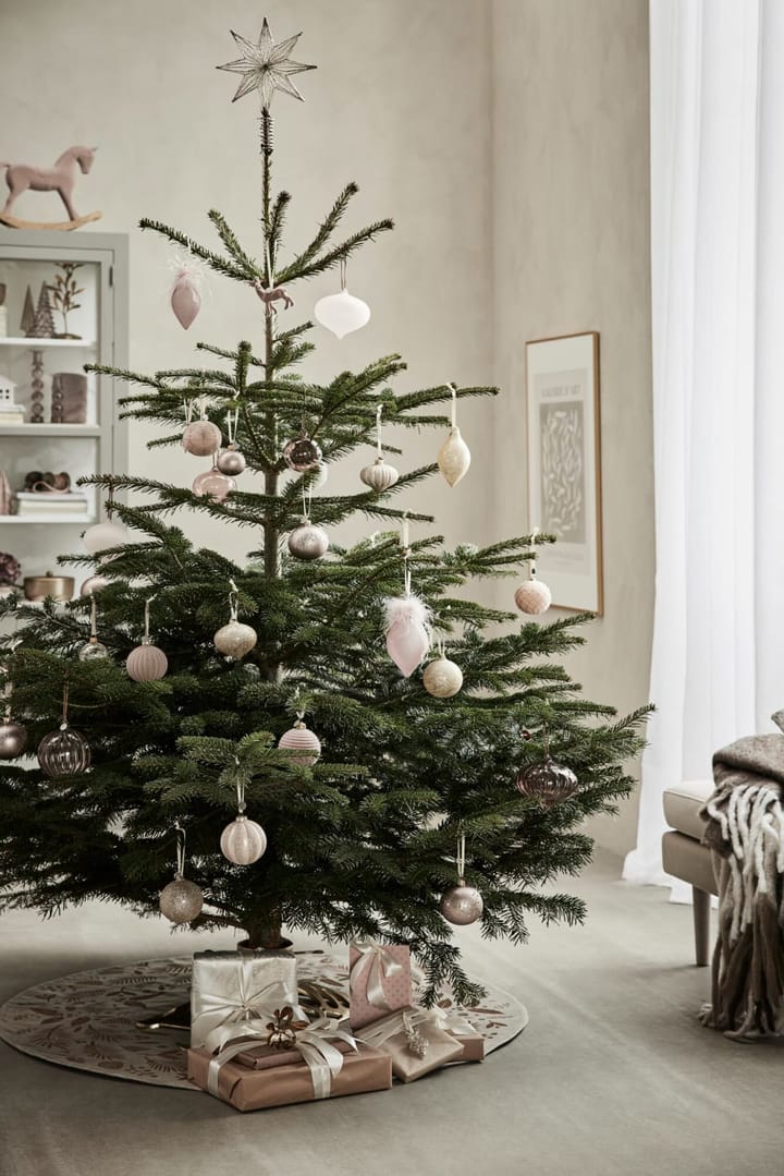 Velvitie bauble Ø8 cm, Powder, mesh Lene Bjerre