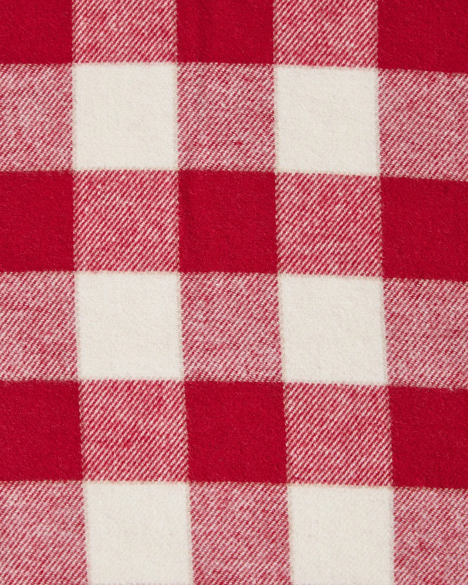 Checked Cotton Flannel pillowcase 50x60 cm, Red-light beige Lexington