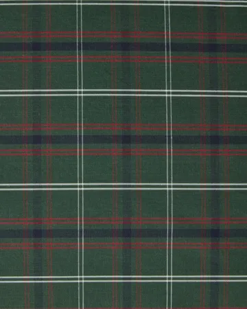 Checked cotton percale pillowcase - Green-navy, 50x60 cm - Lexington