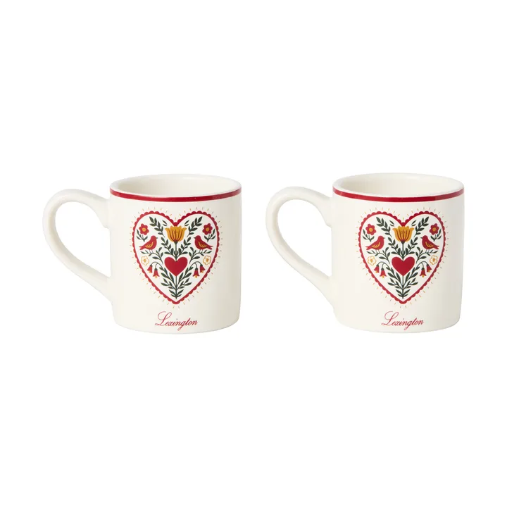 Christmas Tree mini mug - Multi, 5.5x6 cm, 2-pack - Lexington