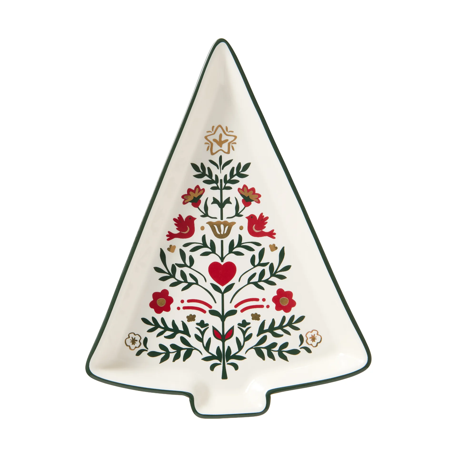 Christmas Tree serving platter, Multi, 15.2x11x1.6 cm Lexington