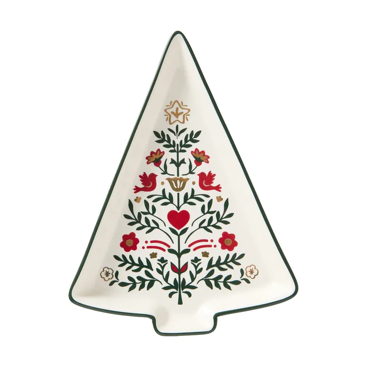Christmas Tree serving platter - Multi, 15.2x11x1.6 cm - Lexington