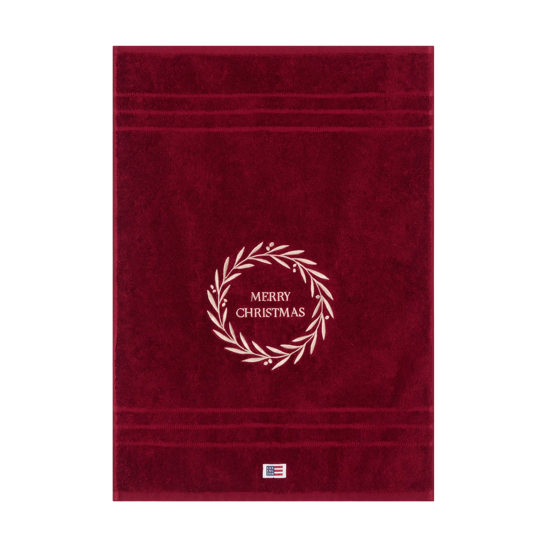 Christmas Wreath towel, Wine, 50x70 cm Lexington