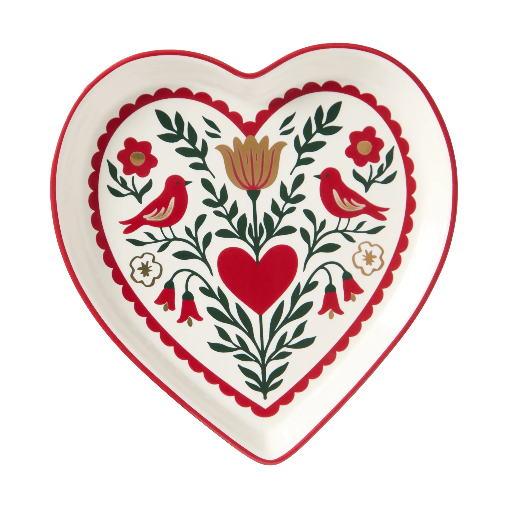 Heart serving platter, Multi, 13x13x1.6 cm Lexington