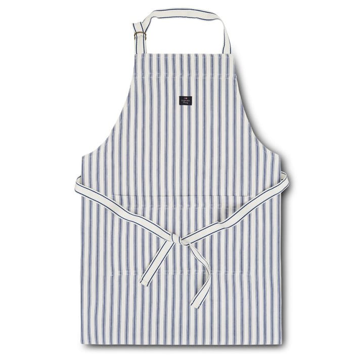 Icons Herringbone Striped apron, blue-white Lexington