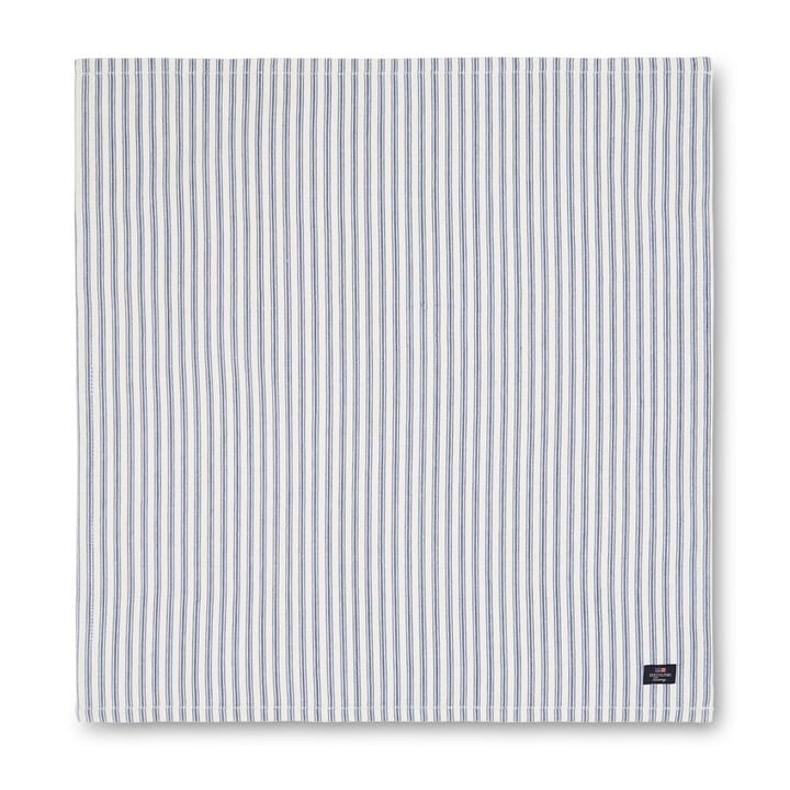 Icons Herringbone Striped napkin 50x50 cm - blue-white - Lexington