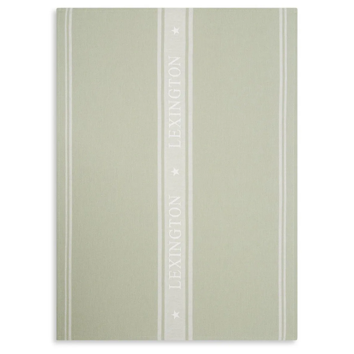 Icons Star kitchen towel 50x70 cm, sage green-white Lexington