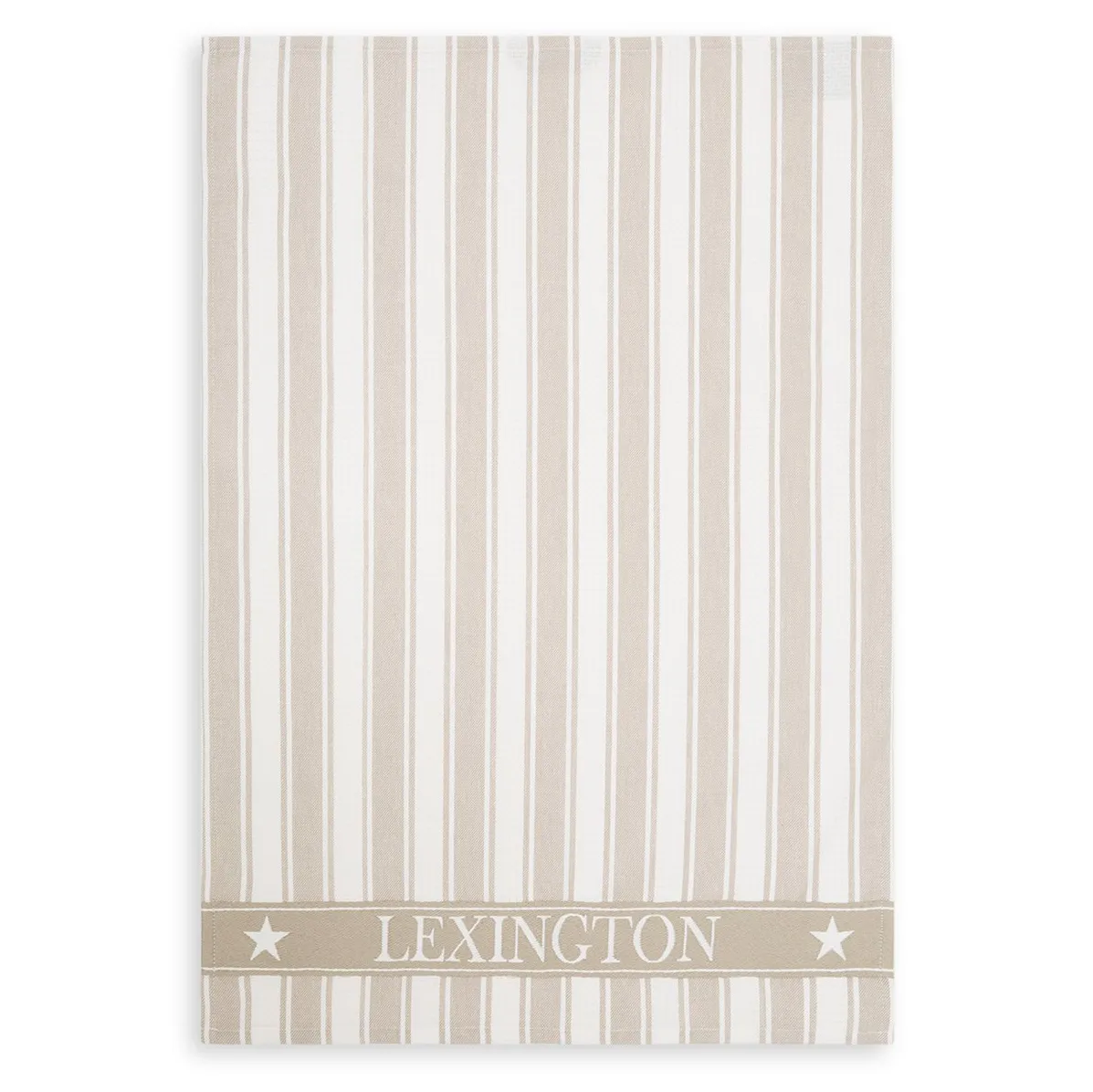 Icons Waffle Striped kitchen towel 50x70 cm, beige-white Lexington