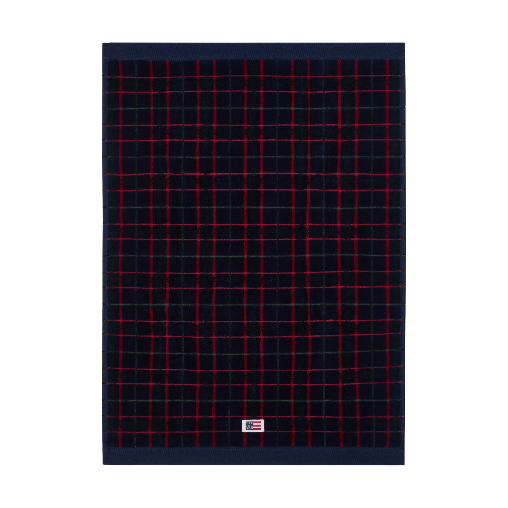 Lexington checked towel 2-pack, Navy-green, 50x70 cm Lexington