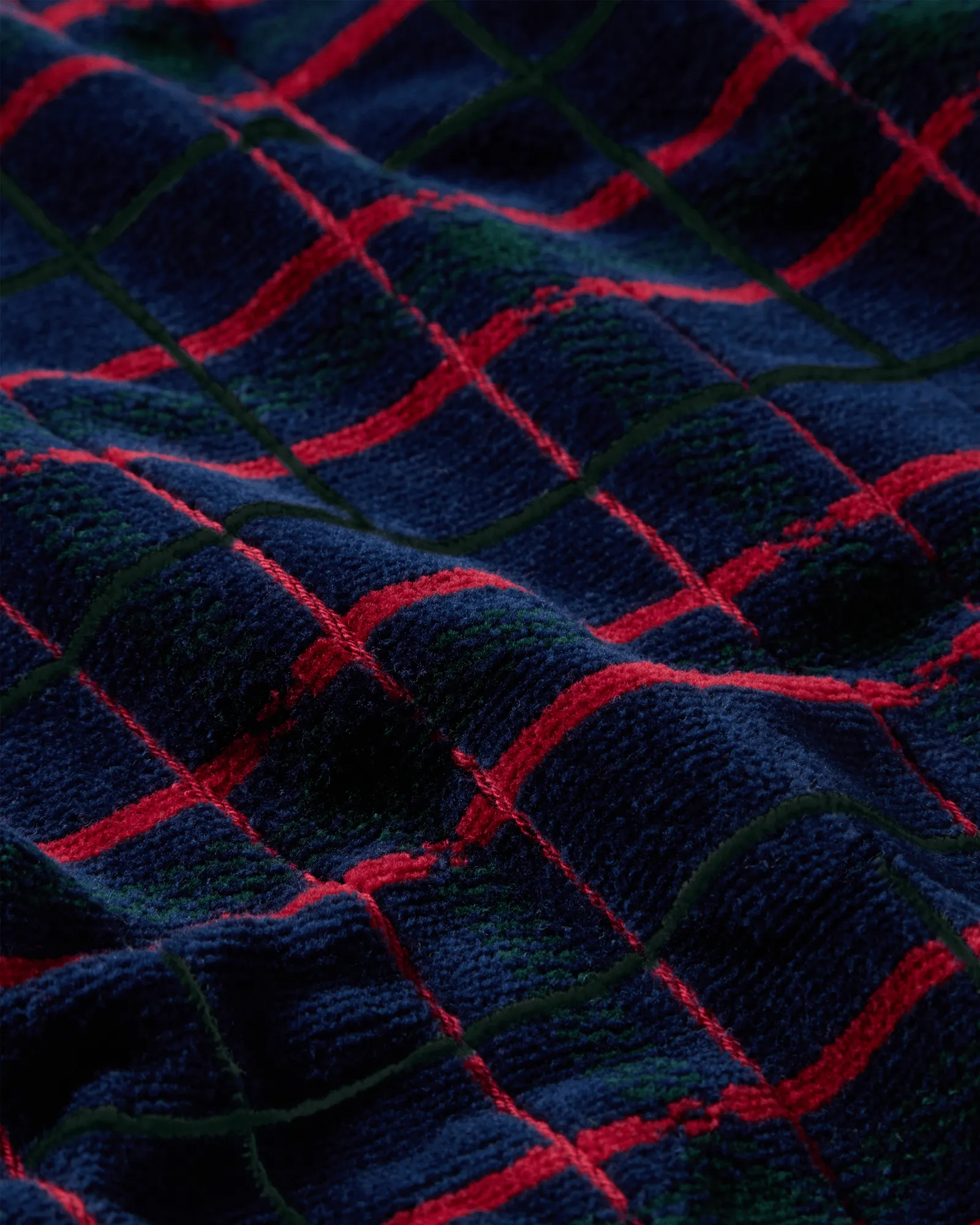 Lexington checked towel 2-pack, Navy-green, 50x70 cm Lexington