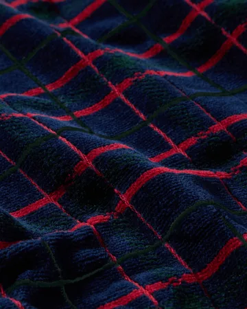 Lexington checked towel 2-pack - Navy-green, 50x70 cm - Lexington