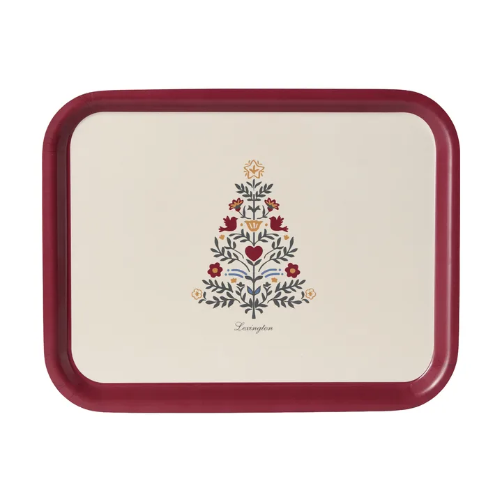 Lexington laminated serving tray - Red light beige, 36x28 cm - Lexington