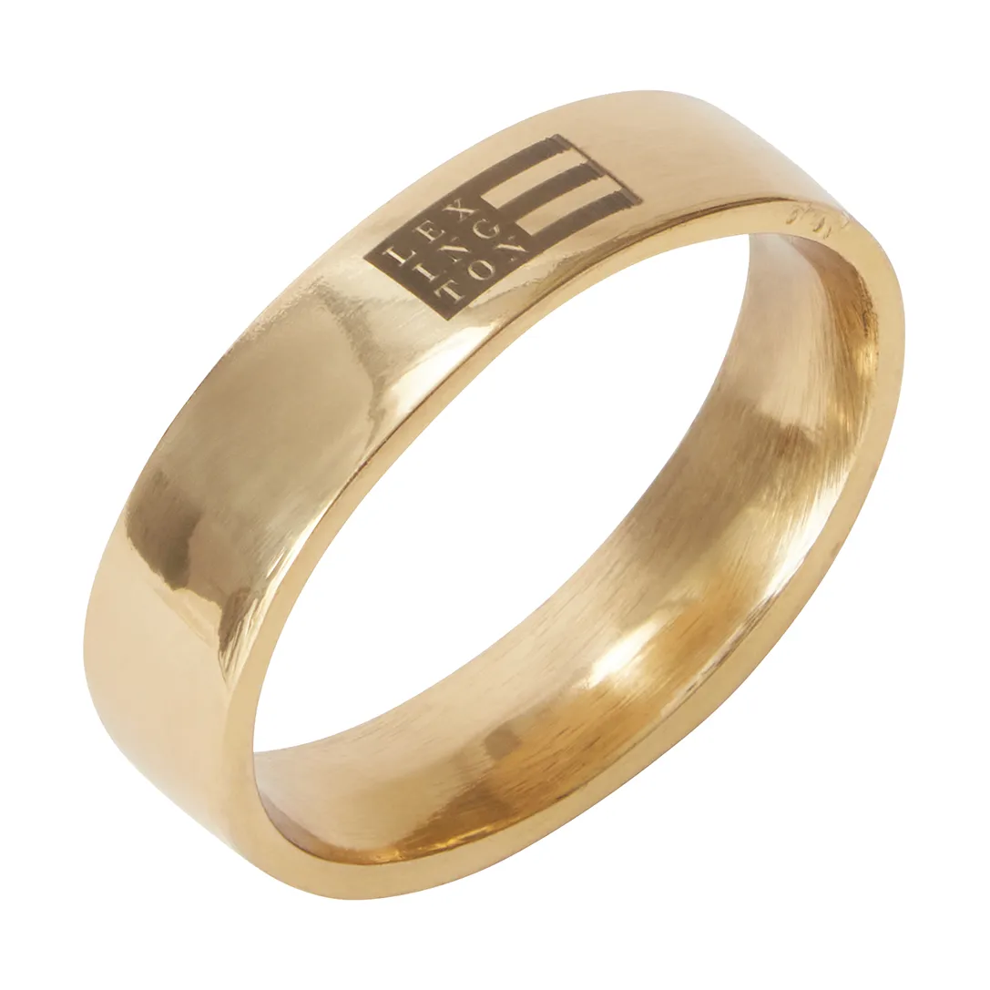 Lexington napkin ring oval, Brass Lexington