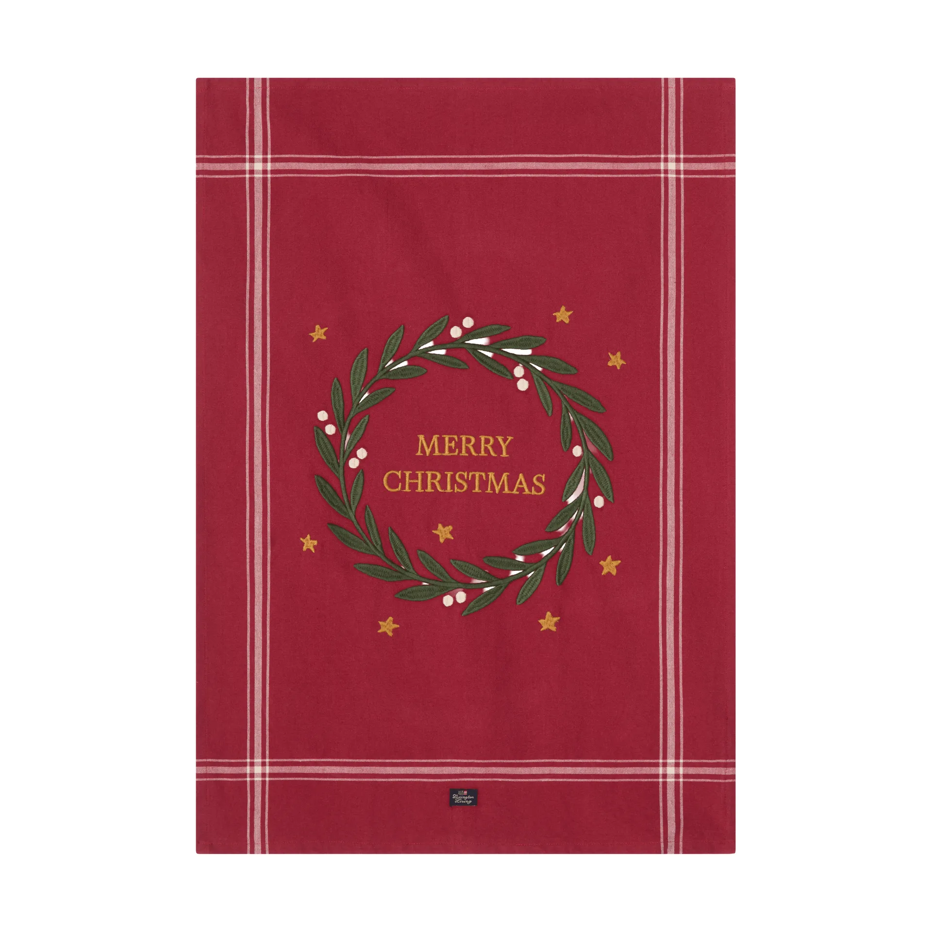 Merry Christmas Org Cotton kitchen towel 50x70 cm, Red-Light beige Lexington
