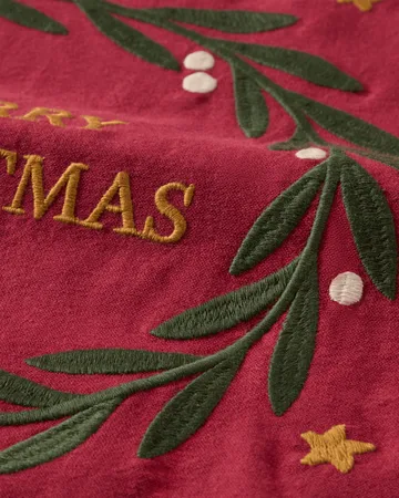 Merry Christmas Org Cotton kitchen towel 50x70 cm - Red-Light beige - Lexington
