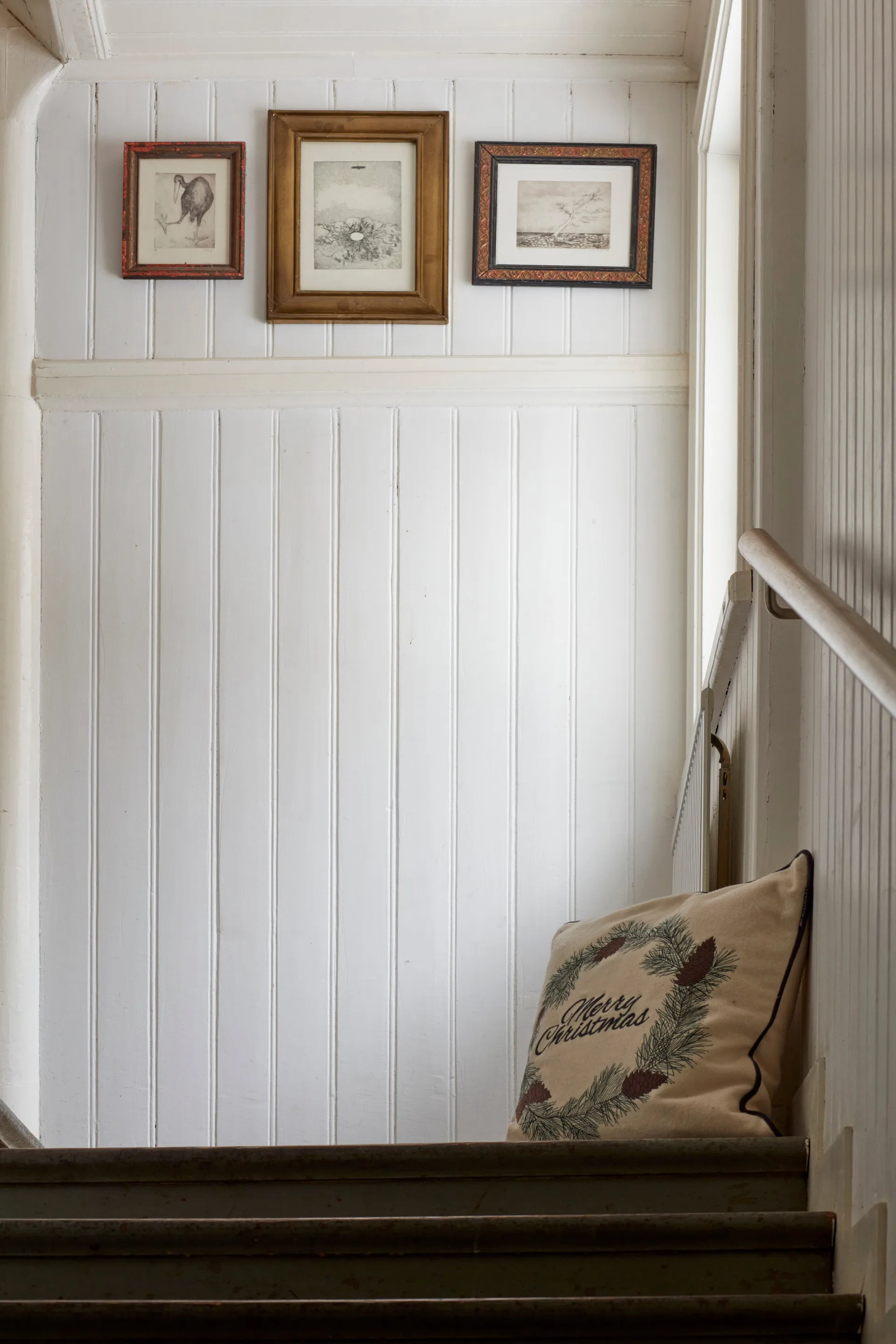 Merry Christmas Wool Mix pillowcase 50x50 cm, White-green-beige Lexington