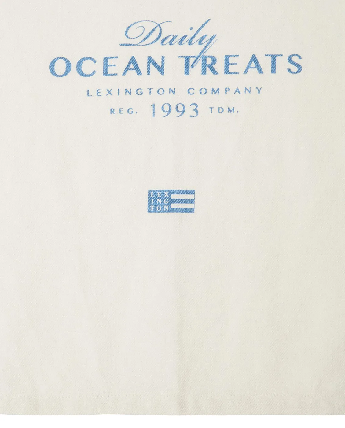 Ocean treats printed Cotton kitchen towel 50x70 cm, White Lexington