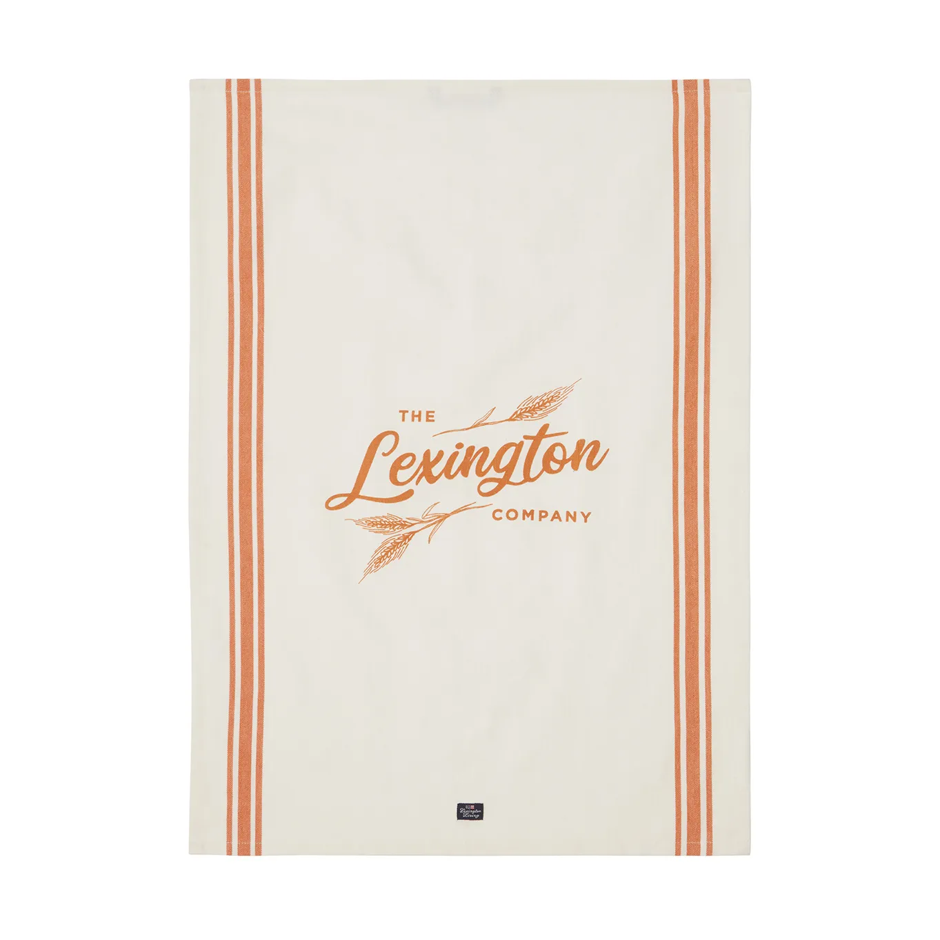 Organic Cotton kitchen towel 50x70 cm, White-orange Lexington