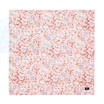 Printed Flowers Recycled Cotton fabric napkin 50x50 cm - Coral - Lexington