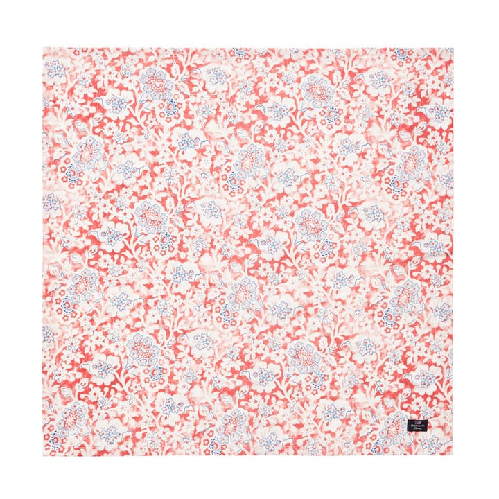 Printed Flowers Recycled Cotton fabric napkin 50x50 cm, Coral Lexington