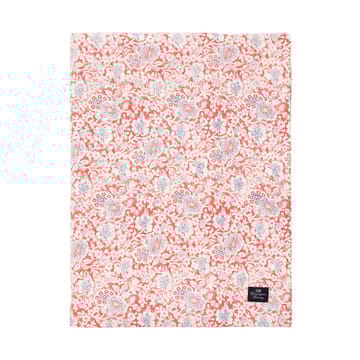 Printed Flowers Recycled Cotton tablecloth 150x350 cm - Coral - Lexington