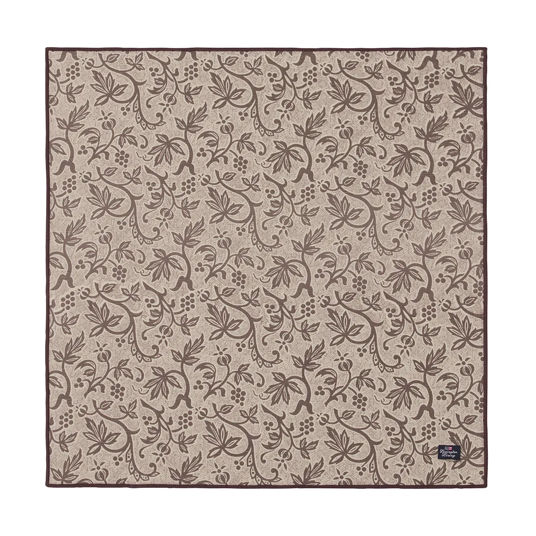 Printed Recycled Cotton napkin 50x50, Light beige Lexington