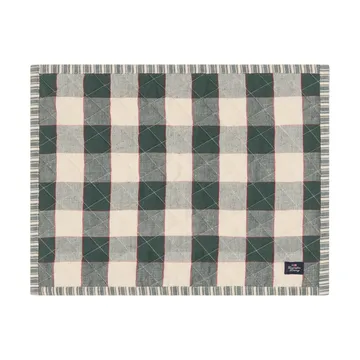 Quilted double-sided placemat - Green-Light beige-red, 35x45 cm - Lexington