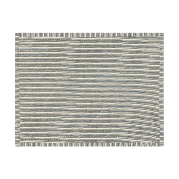 Quilted double-sided placemat - Green-Light beige-red, 35x45 cm - Lexington