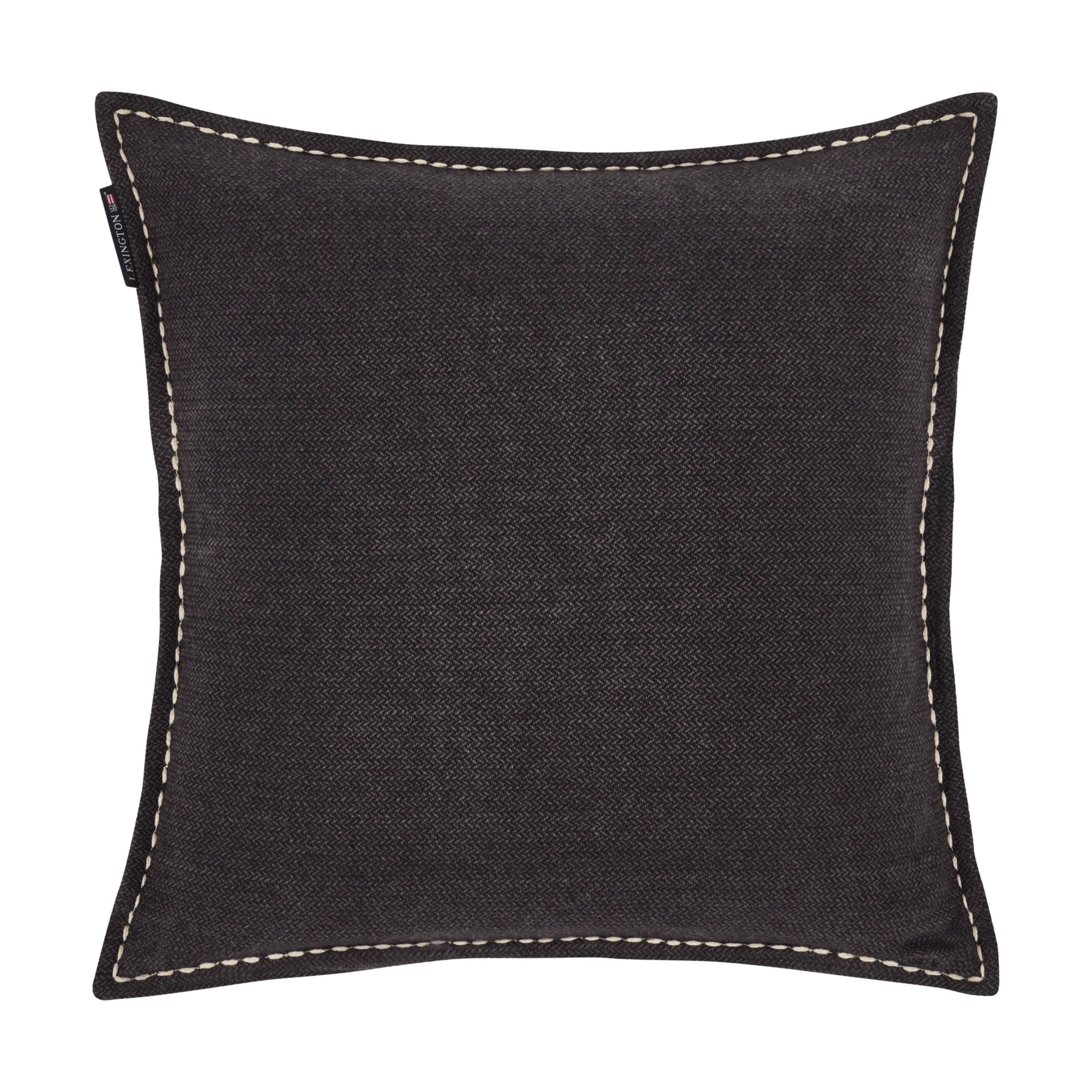 Ski Club organic cotton cushion cover, Navy-Light beige, 50x50 cm Lexington