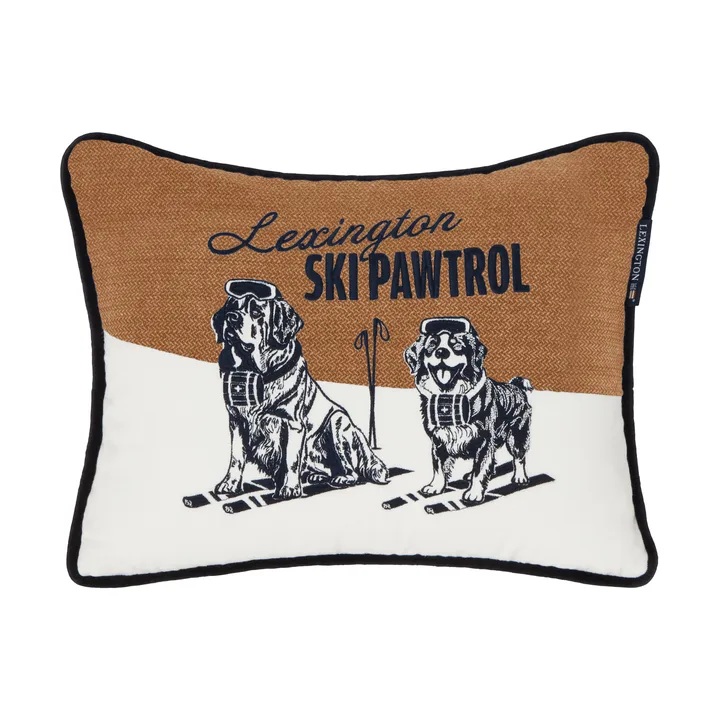 Skipawtrol decorative cushion - Beige-white-navy, 40x30 cm - Lexington