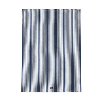 Striped organic cotton kitchen towel 50x70 cm - Navy - Lexington