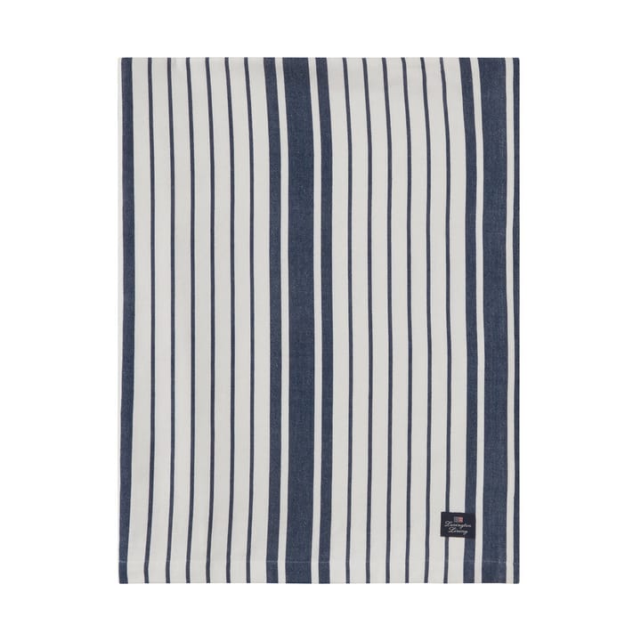 Striped Organic Cotton tablecloth 150x350 cm, Navy Lexington