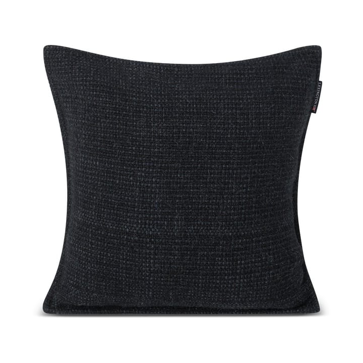 Structured Wool Cotton mix cushion cover 50x50 cm, Dark grey Lexington