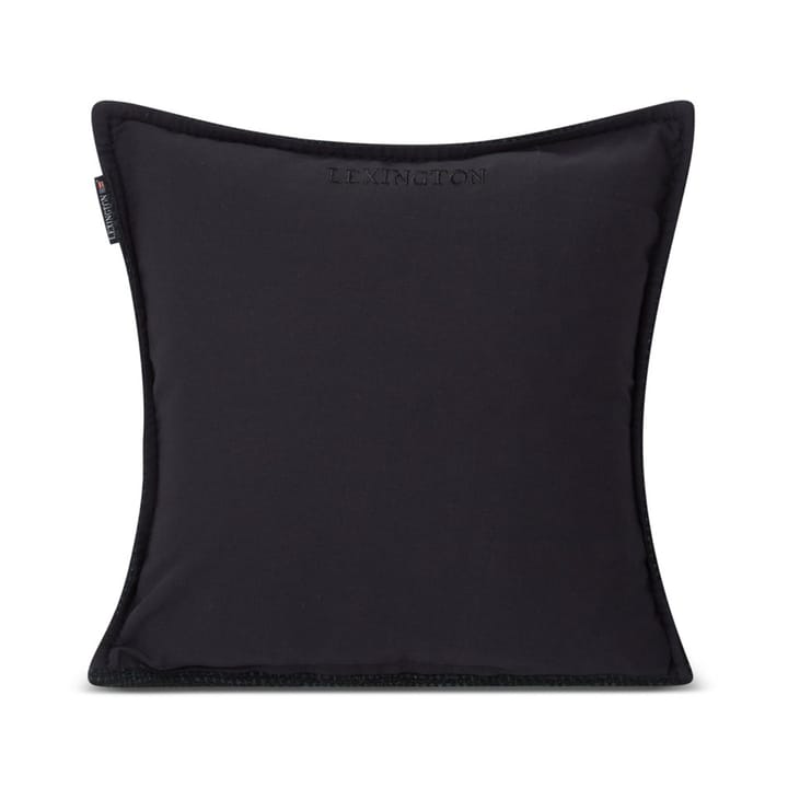 Structured Wool Cotton mix cushion cover 50x50 cm, Dark grey Lexington