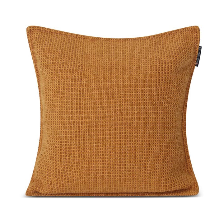 Structured Wool Cotton mix cushion cover 50x50 cm, Mustard Lexington