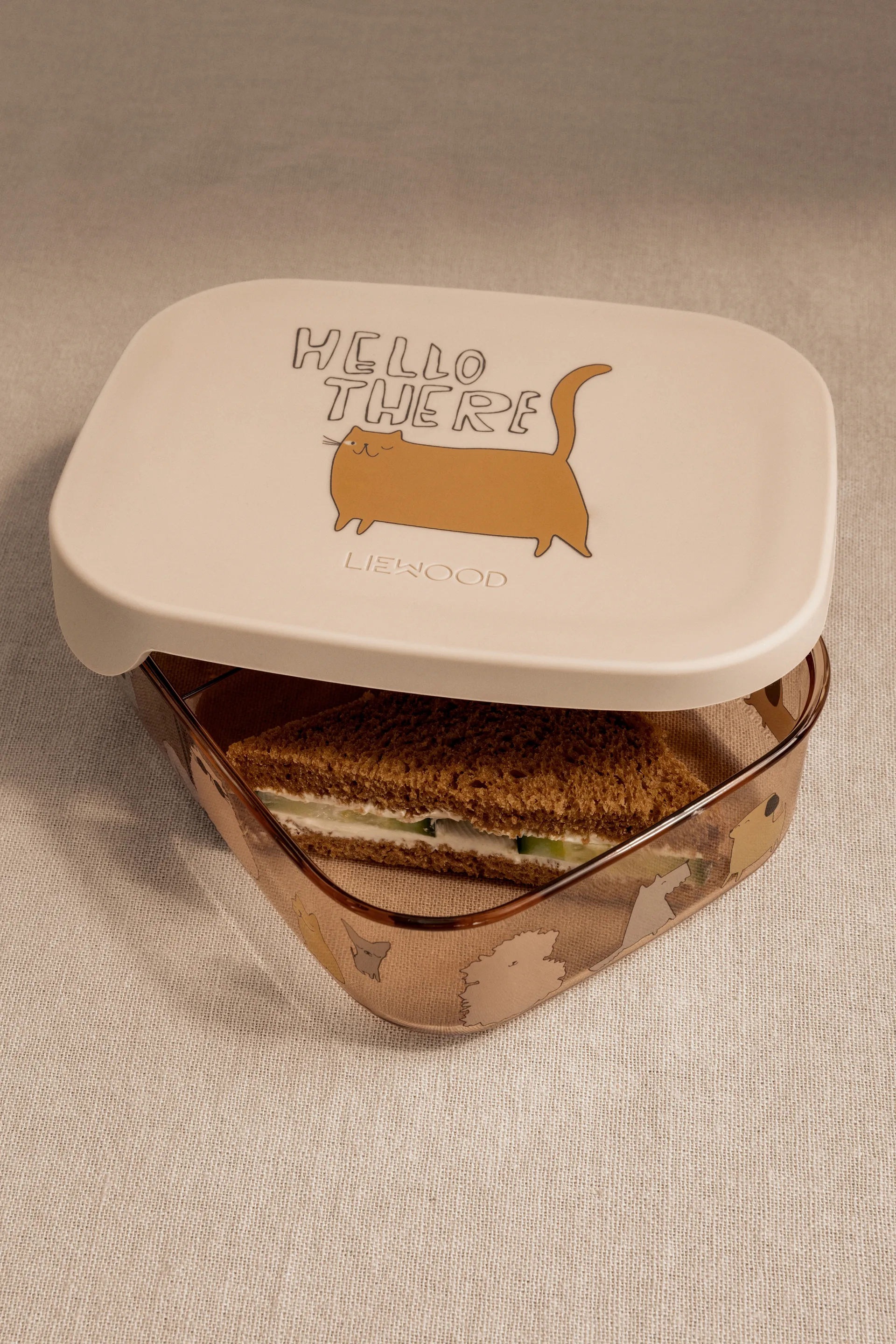 Arthur lunchbox 13.5x17 cm, Cats and Dogs-Sandy Liewood