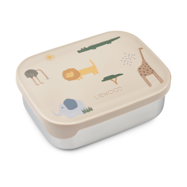 Arthur lunchbox 13.5x17 cm, Safari sandy mix Liewood