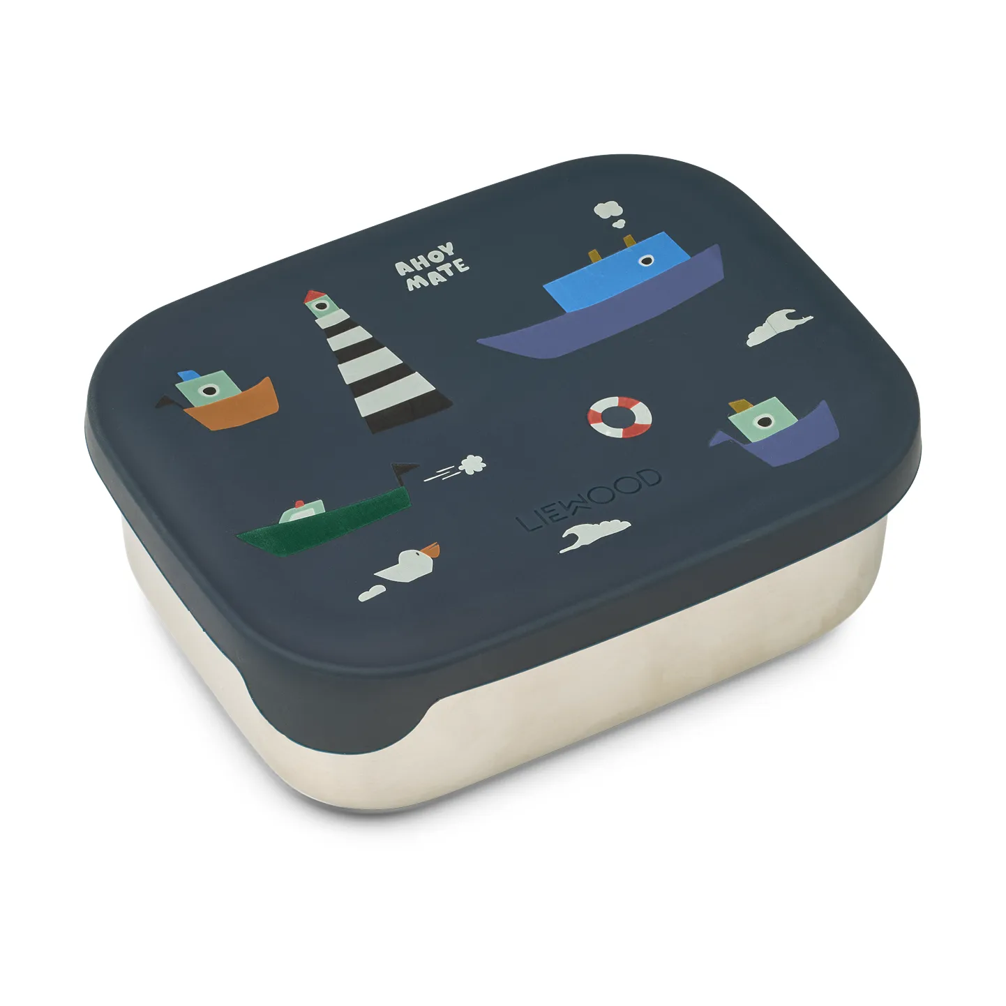 Arthur lunchbox 13.5x17 cm, Sailing-classic navy Liewood