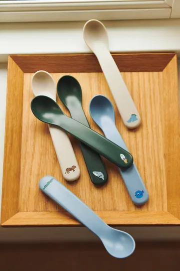 Auste spoon 6-pack - Beach Blue Mix - Liewood