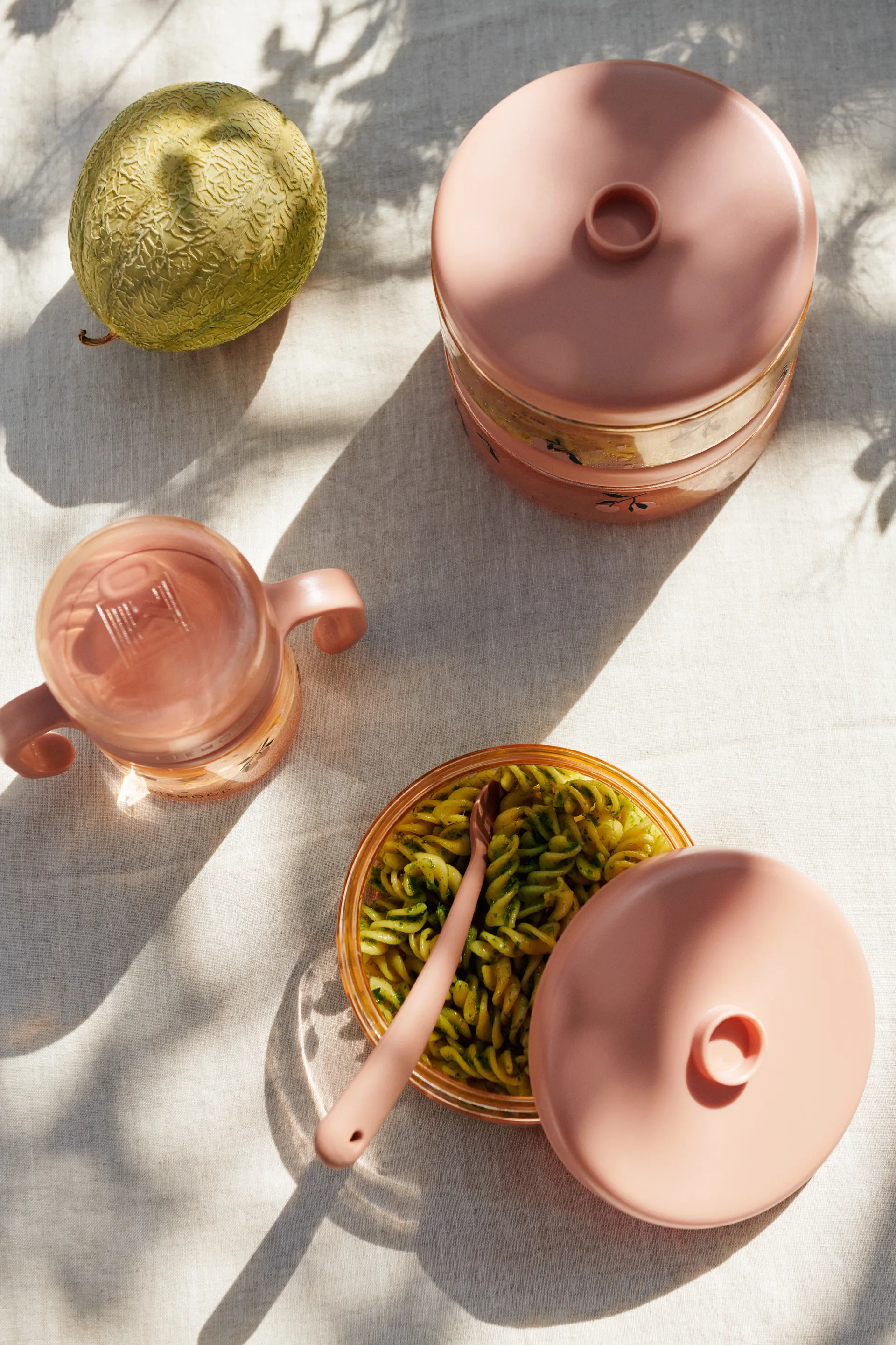 Beatrix kids dinner set 2 pieces, Peach-sea shell Liewood