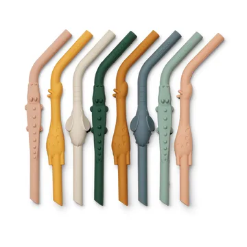 Carlson All Together straws 8 pieces - Yellow mellow multi mix - Liewood