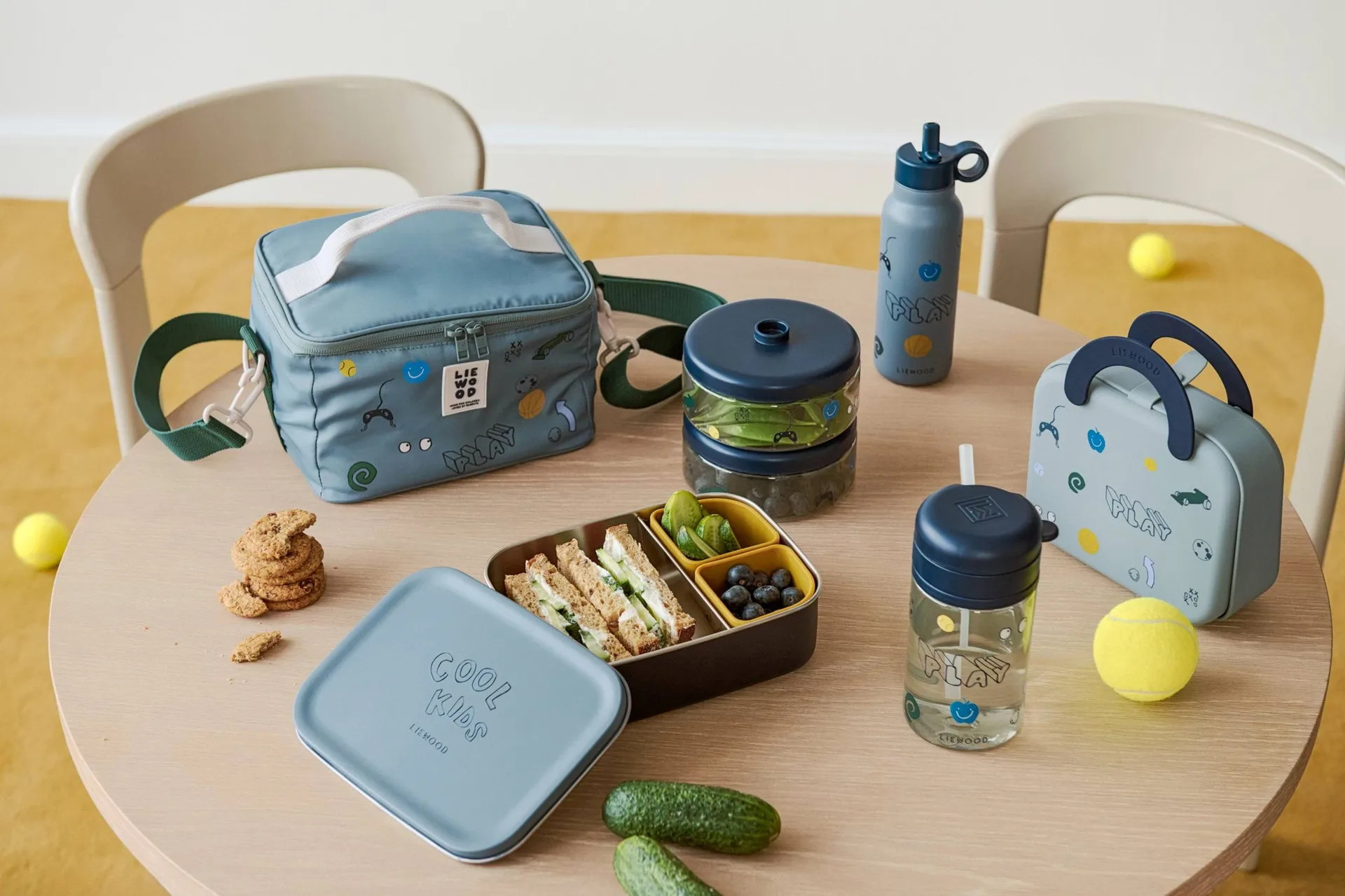 Elara lunch box, Play-Dusty Peppermint Liewood